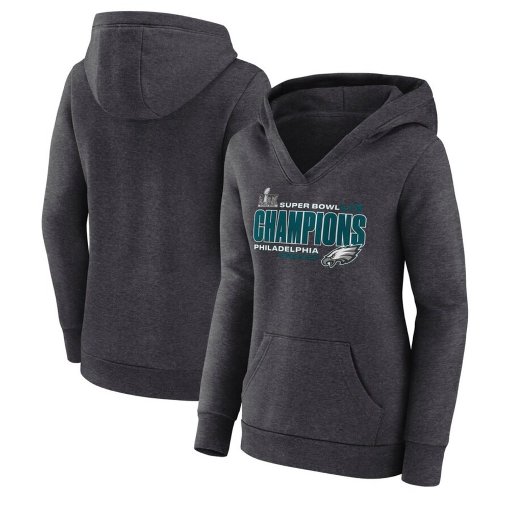 Fanatics Dark Gray Eagles Super bowl hoodie (fits like an XL)